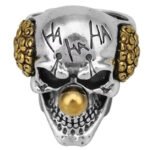 Clown skull ring